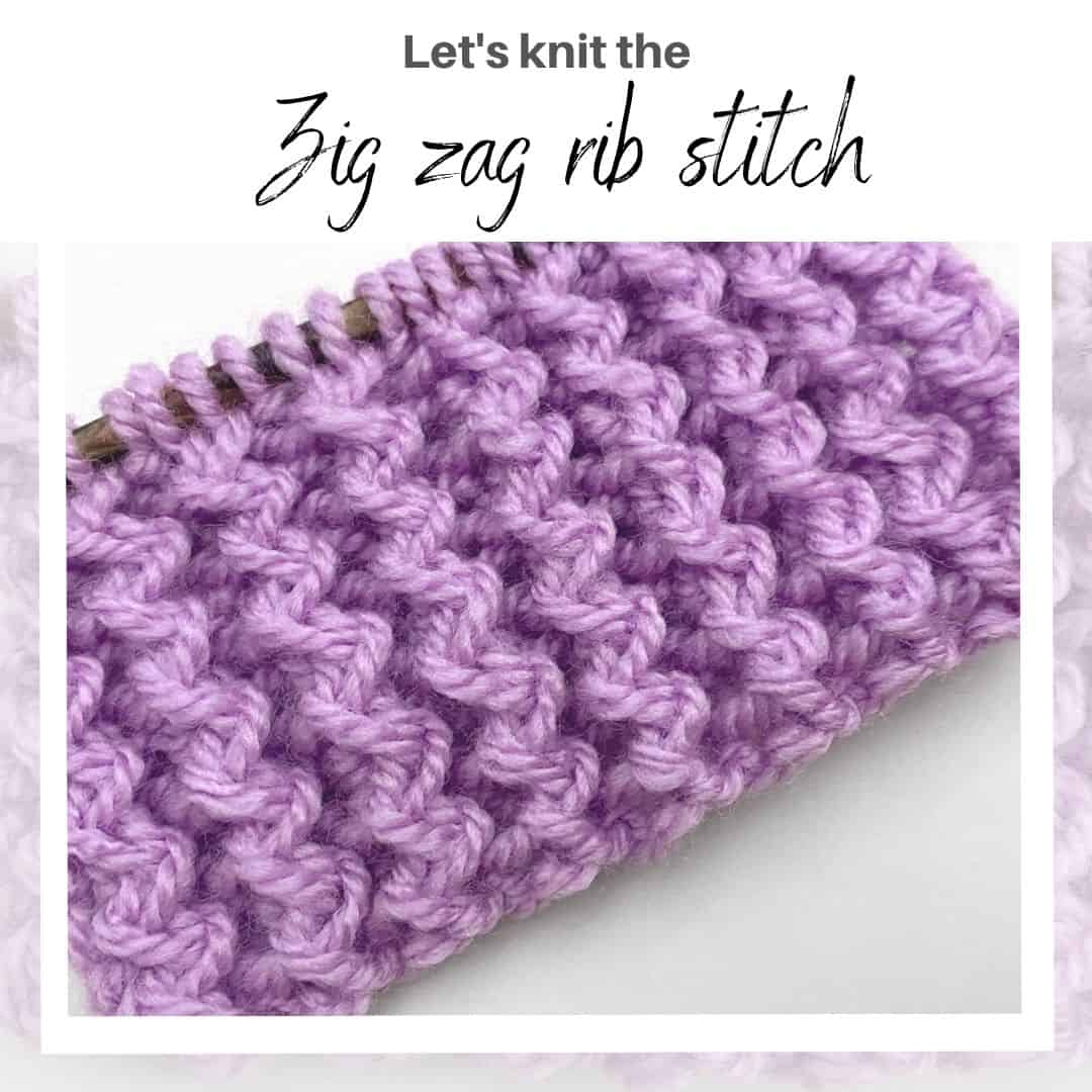 Double Lace Rib Stitch - Knitting Stitch Dictionary 