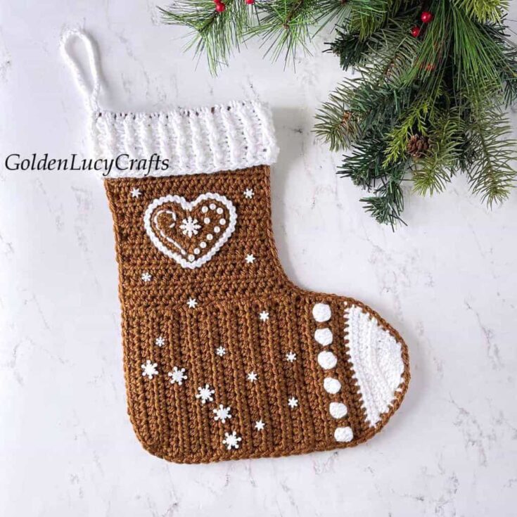 Image for Crochet Gingerbread Stocking