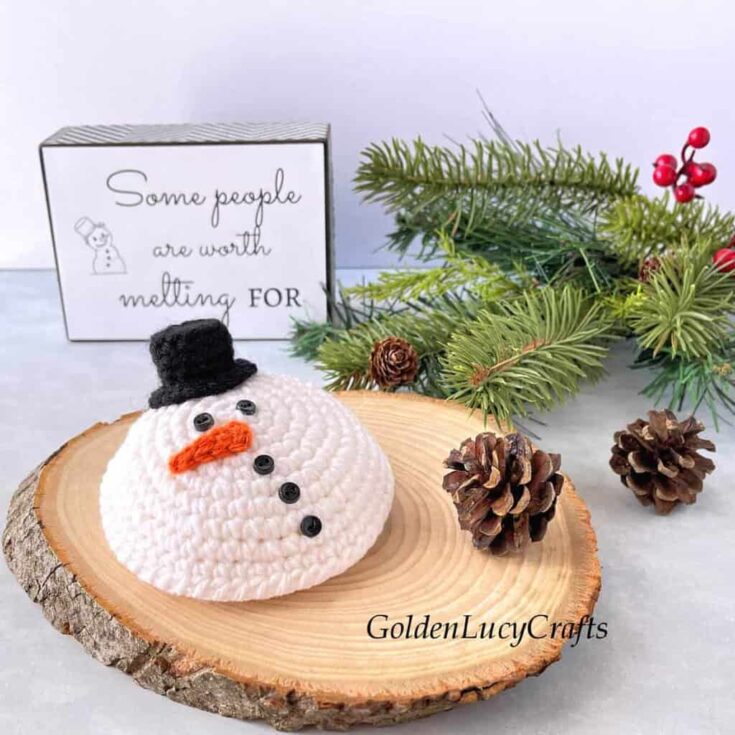 Image for Crochet Melted Snowman Amigurumi