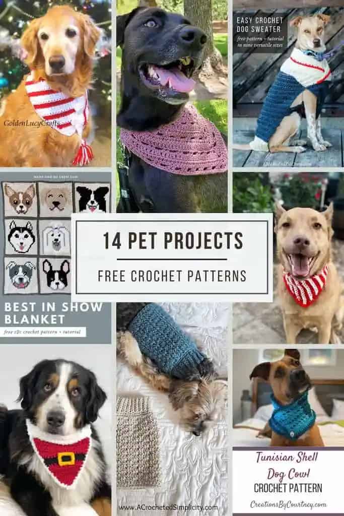 Crochet pet blanket discount pattern